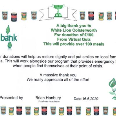 Grantham Food Bank Fund Raiser